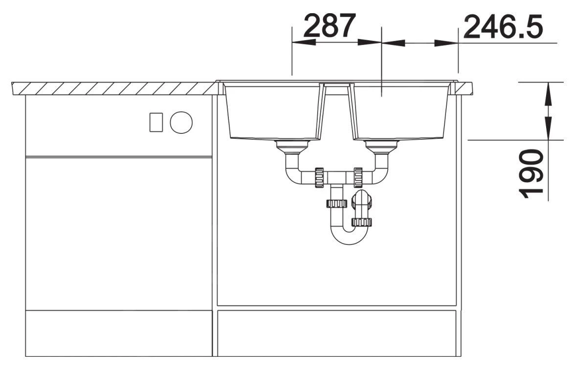 Blanco Lexa 8 - Évier En Silgranit, 780x500 Mm, Avec Commande De Vidage, Noir 525905 5 Blanco Lexa 8 - Évier En Silgranit, 780x500 Mm, Avec Commande De Vidage, Noir 525905 – Image 3