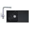 Franke Colonnes - Set De Cuisine T39, évier En Tectonite OID 611, Noir + Robinet SAMOA 114.0441.299 -Cuisine Articles Magasin 310ab581313c6b513bdd4ab1