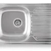 Novaservis Éviers - Évier 490 X 780 Mm Avec égouttoir Et Trop-plein, Inox DR49/78 -Cuisine Articles Magasin 31fa165a630f41de0e4d38ad