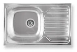 Novaservis Éviers - Évier 490 X 780 Mm Avec égouttoir Et Trop-plein, Inox DR49/78