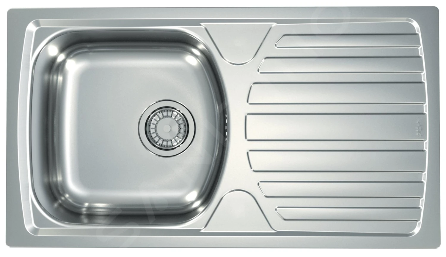 Alveus Basic - Évier 780x435 Mm, Vidage 90 Mm, Inox 1136539 3 Alveus Basic - Évier 780x435 Mm, Vidage 90 Mm, Inox 1136539
