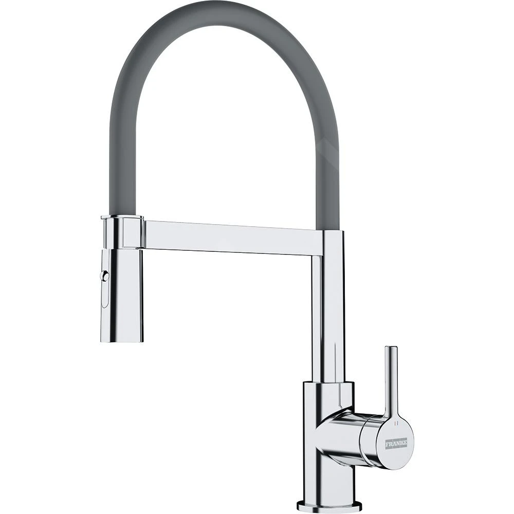 Franke Lina - Mitigeur D'évier FC 6087.031 Avec Un Bras Flexible, Chrome / Gris 115.0626.087 3 Franke Lina - Mitigeur D'évier FC 6087.031 Avec Un Bras Flexible, Chrome / Gris 115.0626.087