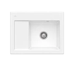Villeroy & Boch Subway 45 - Évier En Céramique 65x51 Cm, CeramicPlus, Blanc Alpin 331301R1