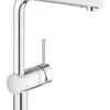 Grohe Minta - Mitigeur D’évier Avec Douchette Extractible, Chrome 30274000