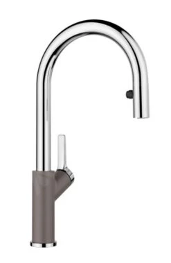 Blanco Carena S - Mitigeur D'évier Avec Douchette Extractible, Gris/chrome 526930