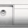 Blanco Divon II - Évier, 860x510 Mm,avec égouttoir Et Commande Excentrique , Inox 521657 -Cuisine Articles Magasin 3a5101d917859d3cbc9c3f34