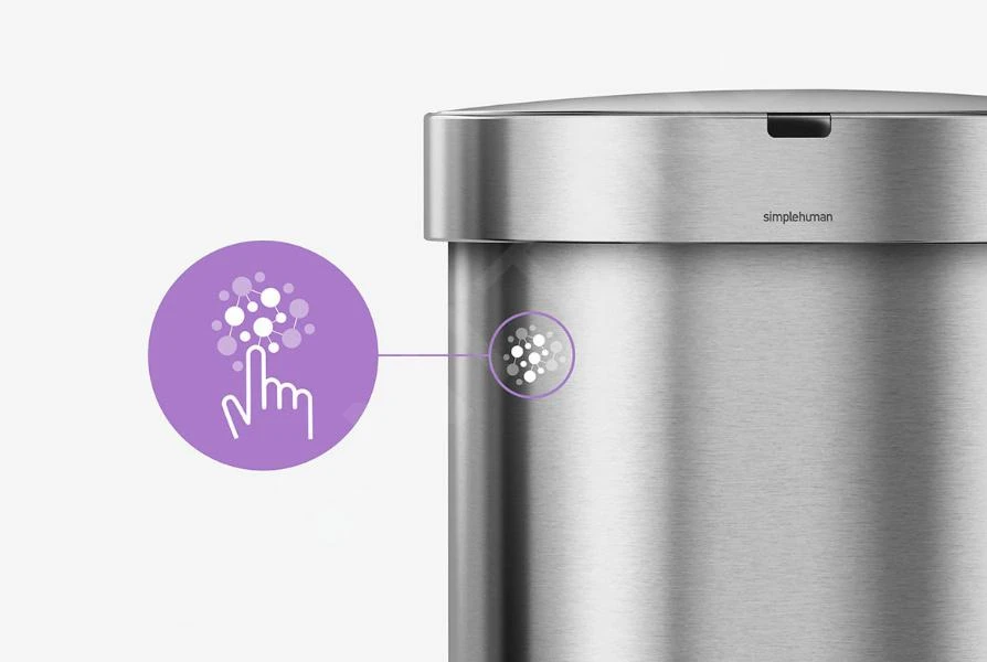 Simplehuman Poubelles - Poubelle Sans Contact Avec Commande De Mouvement , 45 L, Inox Brossé ST2009 11 Simplehuman Poubelles - Poubelle Sans Contact Avec Commande De Mouvement , 45 L, Inox Brossé ST2009 – Image 9