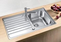 Blanco Dinas 45 - Évier, 860x500 Mm, Avec Commande De Vidage, Inox Brossé 523378 7 Blanco Dinas 45 - Évier, 860x500 Mm, Avec Commande De Vidage, Inox Brossé 523378 -Cuisine Articles Magasin 3be0eeb9c7b55340b61bf6bc