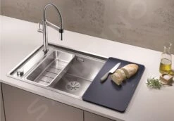 Blanco Andano - Sink 860x500 Mm Avec Commande Excentrique Et Un Bol Inox 523002 -Cuisine Articles Magasin 3cff43cb0922bd3a7df3dc91