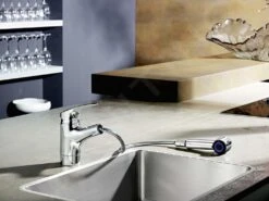 Hansa Mix - Mitigeur D’évier Avec Douchette Extractible, Chrome 01382283 -Cuisine Articles Magasin 3d19a700de596fc609132a1c