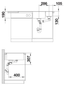 Blanco Axia III 6 - Évier En Silgranit, 990x500 Mm, Avec Commande De Vidage Et Accessoires, Noir 525853 -Cuisine Articles Magasin 3d3bbee4ae37c9f4bd835477