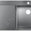 Hansgrohe Éviers - Évier à Encastrer S717-F450, Inox 43307800