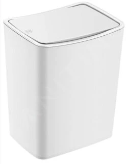 Aqualine Accessoires - Poubelle Touch 8,5 L, Blanc TRN-183-06