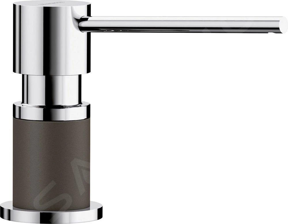 Blanco Accessoires - Distributeur De Savon Lato, Café / Chrome 525815 3 Blanco Accessoires - Distributeur De Savon Lato, Café / Chrome 525815
