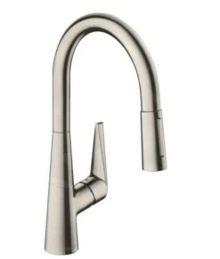 Hansgrohe Talis M51 - Mitigeur D&apos;évier M5116-H160 Avec Douchette Extractible, SBox, Finition Inox 73850800