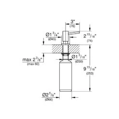 Grohe Cosmopolitan - Doseur De Détergent, 500 Ml, Warm Sunset 40535DA0 -Cuisine Articles Magasin 3f92718546d7cc83946cb98e