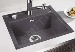 Blanco Dalago 5 - Évier En Silgranit, 515x510 Mm, Avec Commande Du Vidage, Gris Rocher 518848 -Cuisine Articles Magasin 40b33ffaa41acf7e4b5f289e