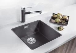 Blanco Subline 400 - Évier En Silgranite, 427x427 Mm, Gris Rocher 523495 -Cuisine Articles Magasin 434e782e2fdd768d285f7b7d