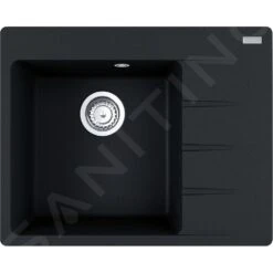 Franke Colonnes - Set G215, évier En Fragranit CNG 611-62 TL / 2 Et Mitigeur FC 3055.071, Onyx / Chrome 114.0650.772 -Cuisine Articles Magasin 4544b18f7bcd21898298a252 2