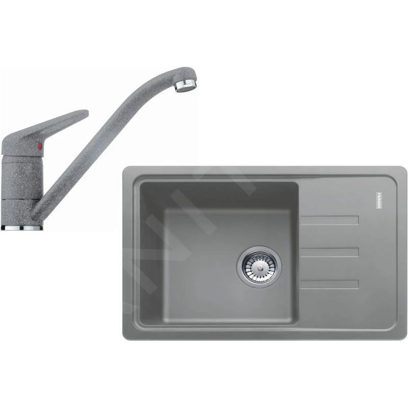 Franke Colonnes - Set De Cuisine G117, évier En Fragranit BSG 611-62, Pierre Grise + Robinet FC 9541.084, Pierre Grise 114.0440.712 3 Franke Colonnes - Set De Cuisine G117, évier En Fragranit BSG 611-62, Pierre Grise + Robinet FC 9541.084, Pierre Grise 114.0440.712