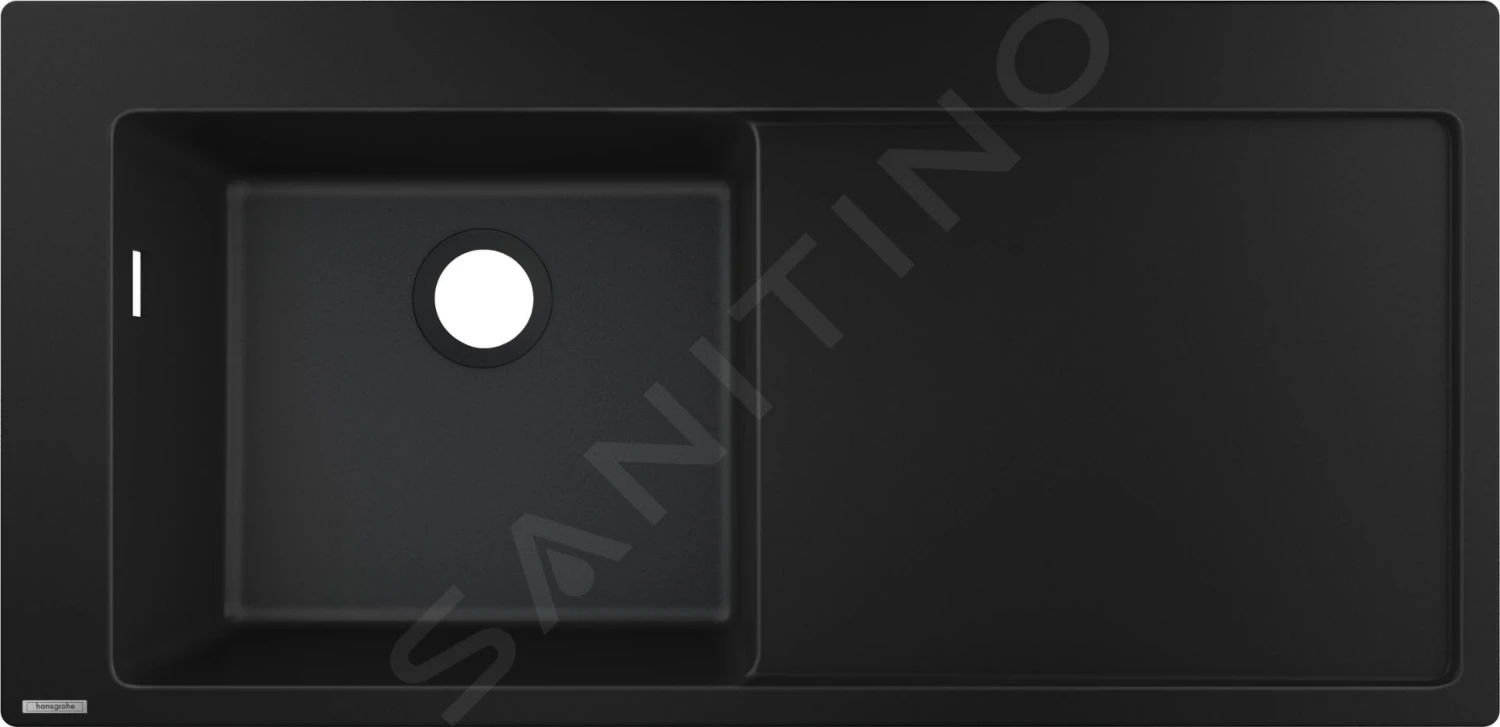 Hansgrohe Éviers - Evier Encastré Granit S5110-F45, Graphite Noir 43330170 3 Hansgrohe Éviers - Evier Encastré Granit S5110-F45, Graphite Noir 43330170