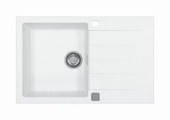 Alveus Cadit - Évier En Granit 790x500 Mm, Avec Commande De Vidage, Arctique 1132022