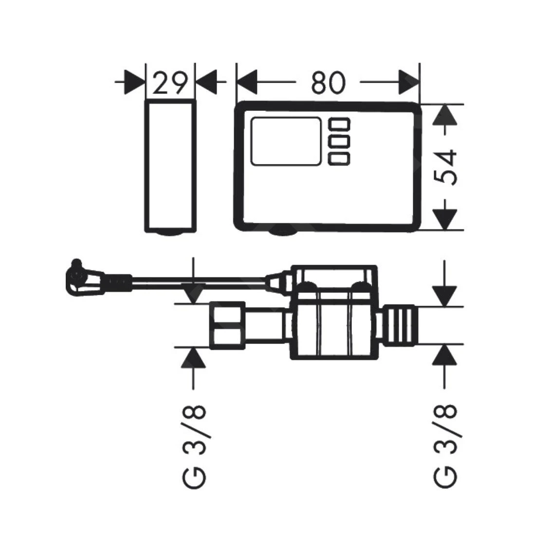 Hansgrohe Aqittura M91 - Débitmètre 76818000 4 Hansgrohe Aqittura M91 - Débitmètre 76818000 – Image 2