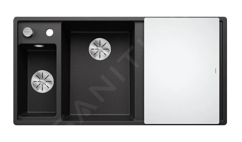 Blanco Axia III 6 - Évier En Silgranit 1000x510 Mm, Avec Commande De Vidage Et Accessoires, InFino, Anthracite 524653 5 Blanco Axia III 6 - Évier En Silgranit 1000x510 Mm, Avec Commande De Vidage Et Accessoires, InFino, Anthracite 524653 – Image 3