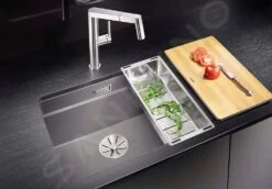 Blanco Accessoires - Vide-sauce Subline Pour évier, Inox 227689 -Cuisine Articles Magasin 4aface019ba8dee6c7a82d56