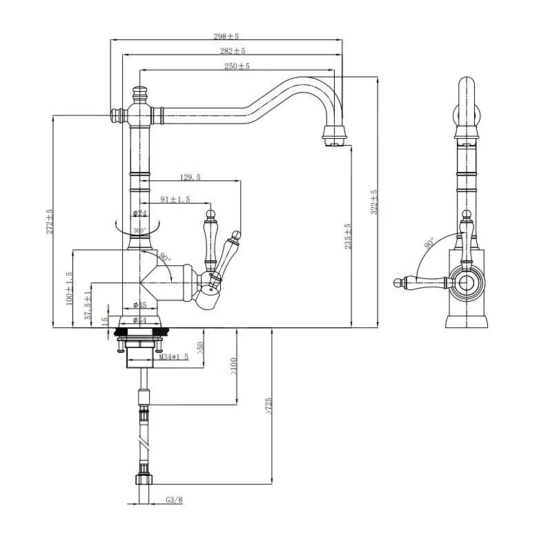 Villeroy & Boch Avia 2.0 - Mitigeur D'évier, Bronze 92400004 4 Villeroy & Boch Avia 2.0 - Mitigeur D'évier, Bronze 92400004 – Image 2