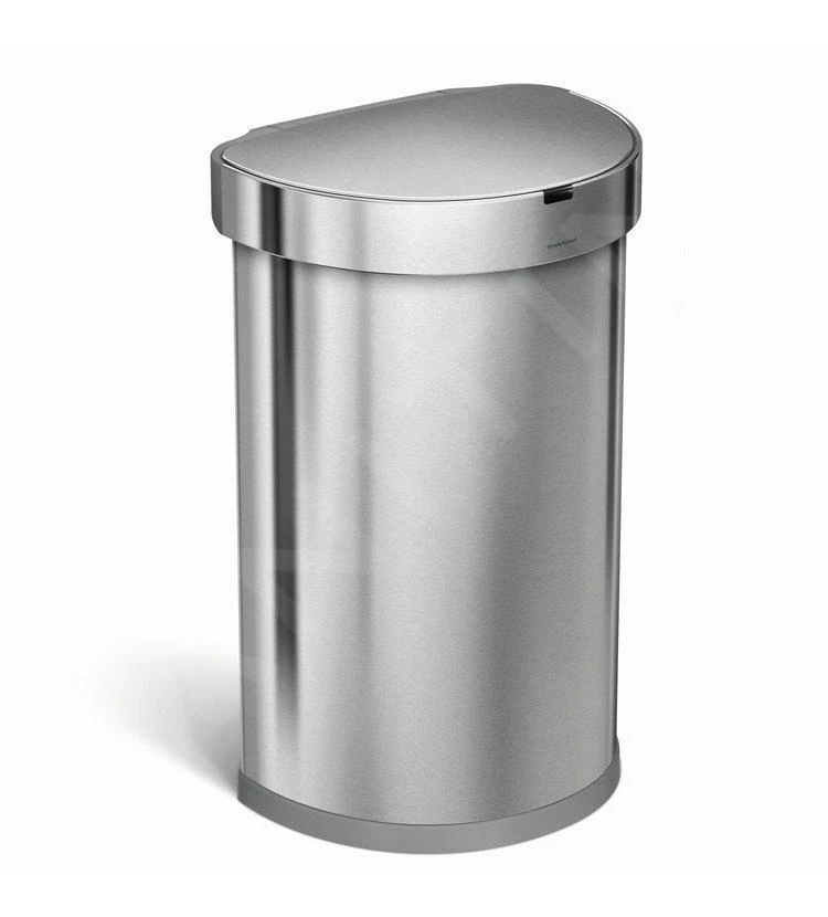 Simplehuman Poubelles - Poubelle Sans Contact Avec Commande De Mouvement , 45 L, Inox Brossé ST2009 3 Simplehuman Poubelles - Poubelle Sans Contact Avec Commande De Mouvement , 45 L, Inox Brossé ST2009