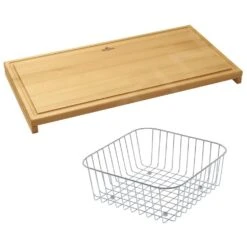 Villeroy & Boch Accessoires - Ensemble De Planche Et De Panier, Hêtre / En Inox 8K991000