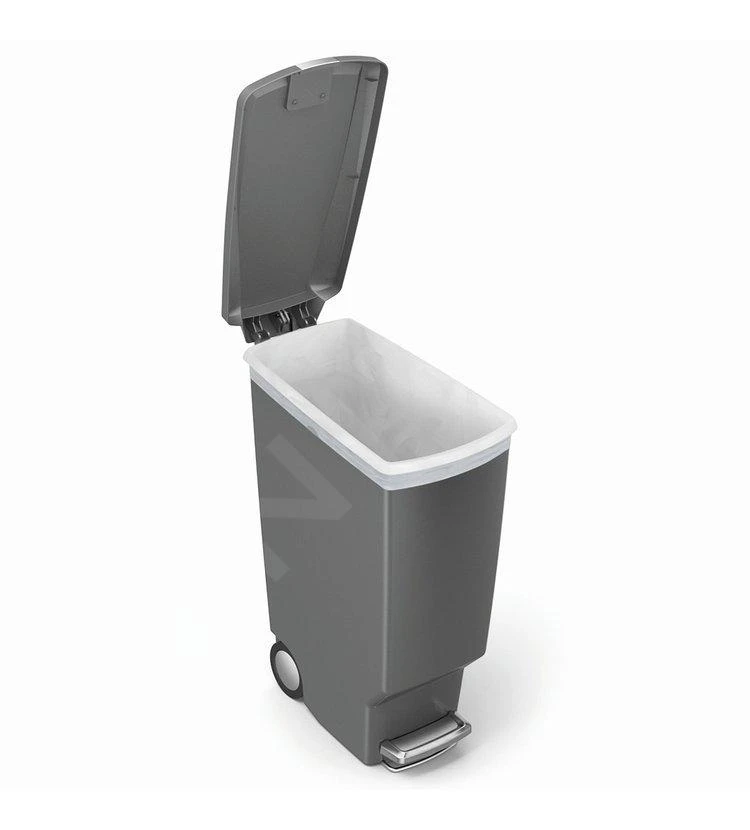 Simplehuman Poubelles - Poubelle Slim 40 L, Gris CW1363 6 Simplehuman Poubelles - Poubelle Slim 40 L, Gris CW1363 – Image 4