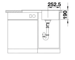 Blanco Legra 45 - Évier En Silgranit, 780x500 Mm, Noir 526083 -Cuisine Articles Magasin 4f02c7b7c2c69b0fe80d3810