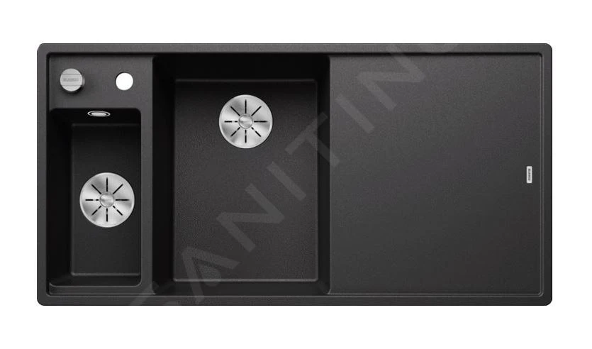 Blanco Axia III 6 - Évier En Silgranit 1000x510 Mm, Avec Commande De Vidage Et Accessoires, InFino, Anthracite 524653 3 Blanco Axia III 6 - Évier En Silgranit 1000x510 Mm, Avec Commande De Vidage Et Accessoires, InFino, Anthracite 524653