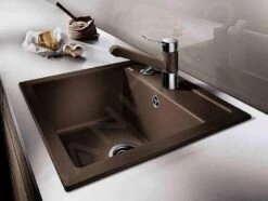 Blanco Dalago 45 - Évier En Silgranit, 465x510 Mm, Avec Commande Du Vidage, Café 517165 9 Blanco Dalago 45 - Évier En Silgranit, 465x510 Mm, Avec Commande Du Vidage, Café 517165 -Cuisine Articles Magasin 5678909b9f2edf019e9a5291