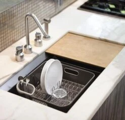 Simplehuman Accessoires De Cuisine - Égouttoir 370x326x172 Mm, Gris KT1106 -Cuisine Articles Magasin 56bab94212551c1fe3854ccd