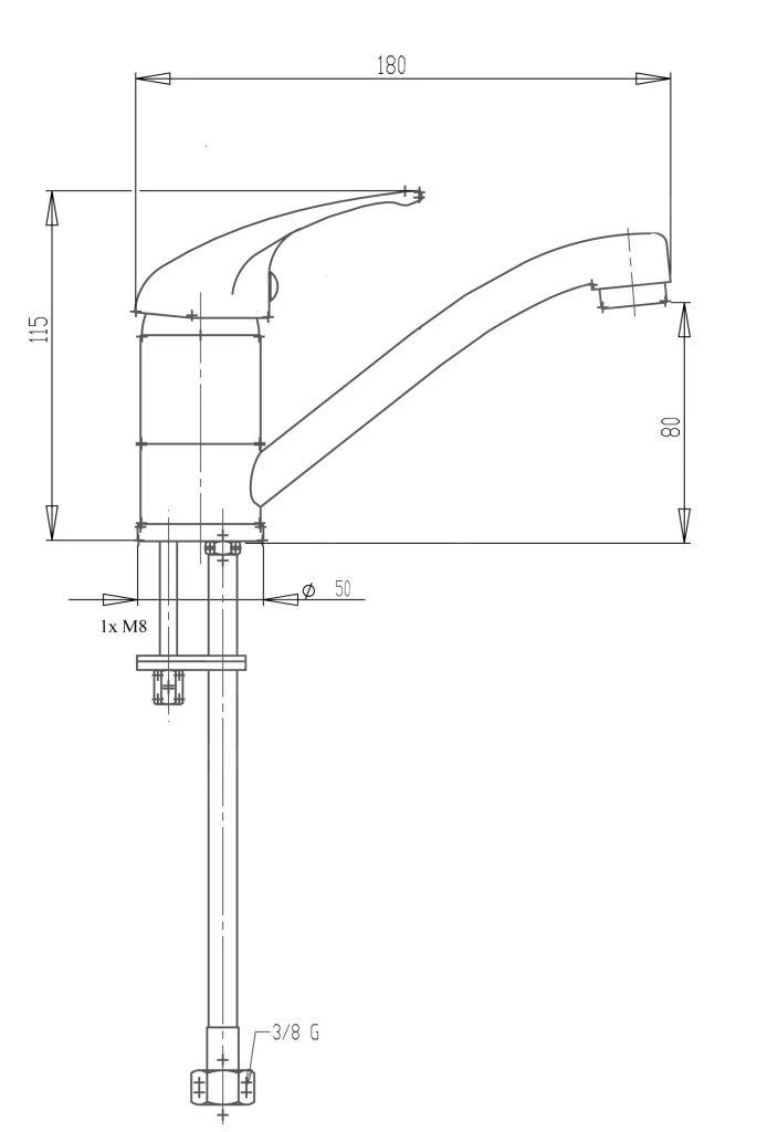Novaservis Metalia 55 - Robinetterie D’évier Sans Pression, Chrome 55097,0 4 Novaservis Metalia 55 - Robinetterie D’évier Sans Pression, Chrome 55097,0 – Image 2