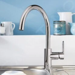 Grohe BauEdge - Mitigeur D’évier, Chrome 31367000 -Cuisine Articles Magasin 573e8f803720b6d559acbeea