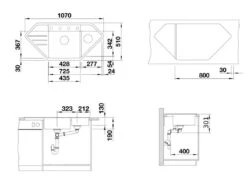 Blanco Lexa 9 - Évier En Silgranit 1070x510 Mm, Avec Commande De Vidage, Noir 525910 -Cuisine Articles Magasin 57466988e13a9756e09928d2