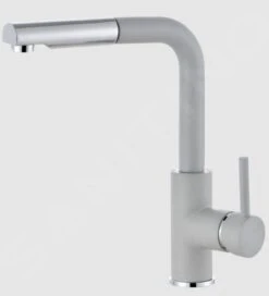 Alveus Siros - Mitigeur D&apos;évier Avec Bec Extractible, Concrete / Inox 1129044