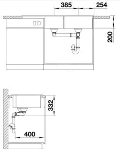 Blanco Naya 8 - Évier En Silgranit 1160x500 Mm, Noir 525945 -Cuisine Articles Magasin 585c208a2f6f79ff45bfb5ab