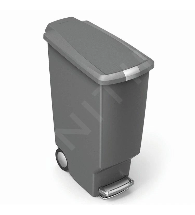 Simplehuman Poubelles - Poubelle Slim 40 L, Gris CW1363 5 Simplehuman Poubelles - Poubelle Slim 40 L, Gris CW1363 – Image 3