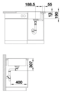 Blanco Axia III 45 - Évier En Silgranit, 770x500 Mm, Avec Commande De Vidage Et Accessoires, Noir 525842 -Cuisine Articles Magasin 58e56e492a4bbd7308d9ee2c