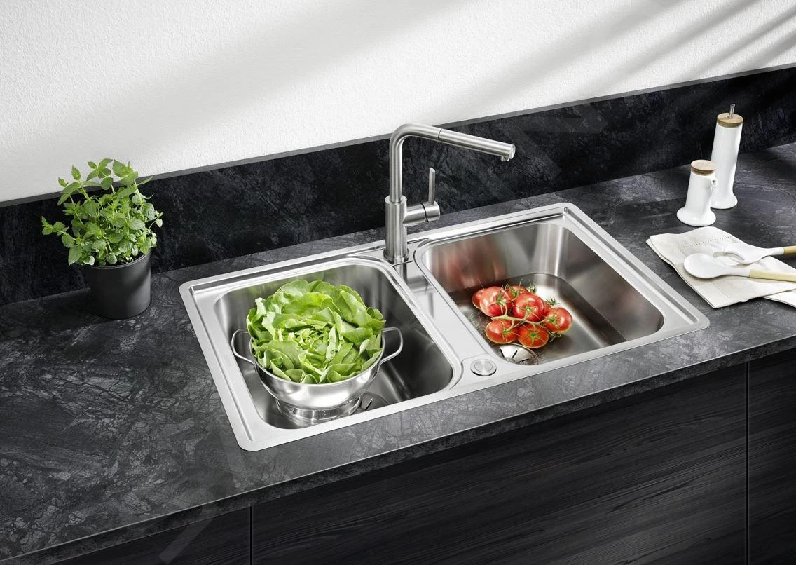 Blanco Classimo - Évier, 86x50 Mm, Avec Commande Du Vidage, InFino, Inox Brossé 525331 5 Blanco Classimo - Évier, 86x50 Mm, Avec Commande Du Vidage, InFino, Inox Brossé 525331 – Image 3