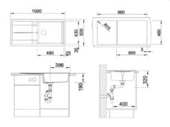 Blanco Metra XL 6 - Évier En Silgranit, 1000x500 Mm, Blanc 515136 -Cuisine Articles Magasin 5fd1df5982e4d7d1989f496b