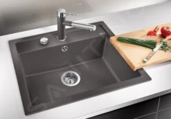 Blanco Dalago 6 - Évier En Silgranit, 615x510 Mm, Avec Commande Du Vidage, Gris Rocher 518850 -Cuisine Articles Magasin 60475521a258c8e6eb5027b1