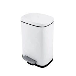 Nimco Poubelles - Poubelle, 5 L, Blanc Mat KOS 8005-05