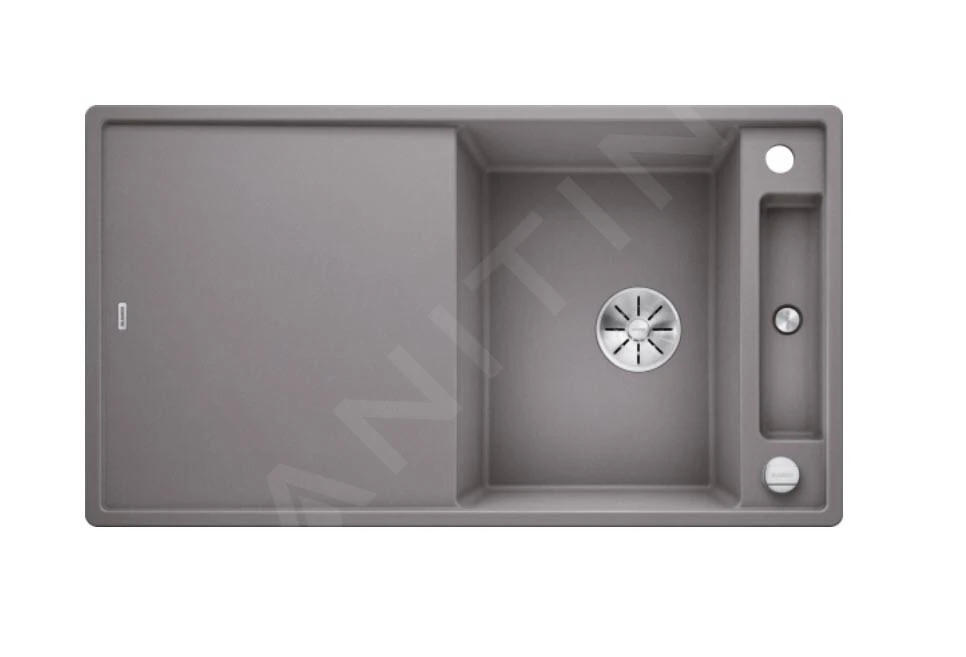 Blanco Axia III 5 - Évier En Silgranite, 915x510 Mm, Avec Accessoires, InFino, Aluminium 523207 3 Blanco Axia III 5 - Évier En Silgranite, 915x510 Mm, Avec Accessoires, InFino, Aluminium 523207