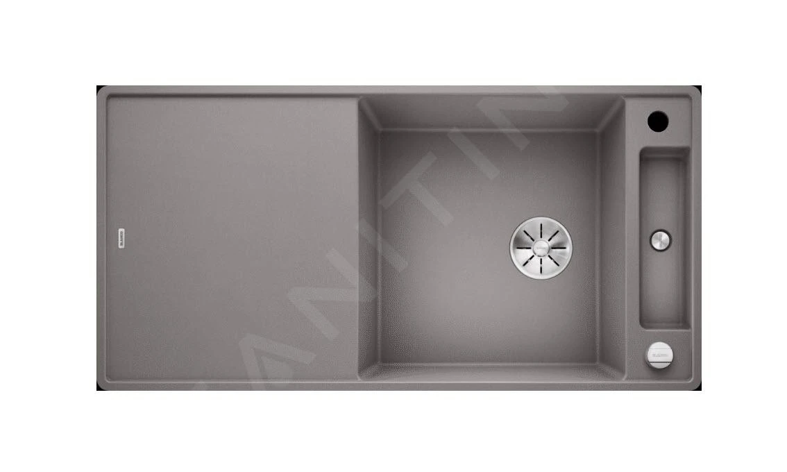Blanco Axia III XL 6 - Évier En Silgranite, 990x500 Mm, Avec Accessoires, InFino, Aluminium 523522 3 Blanco Axia III XL 6 - Évier En Silgranite, 990x500 Mm, Avec Accessoires, InFino, Aluminium 523522